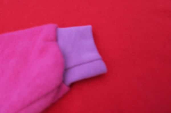Hoodie  Kaschmir pink / rot Regenbogen G. 110 – Bild 3