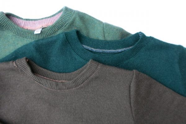 Basic-Pulli 100% Merinowolle Wald – Bild 2