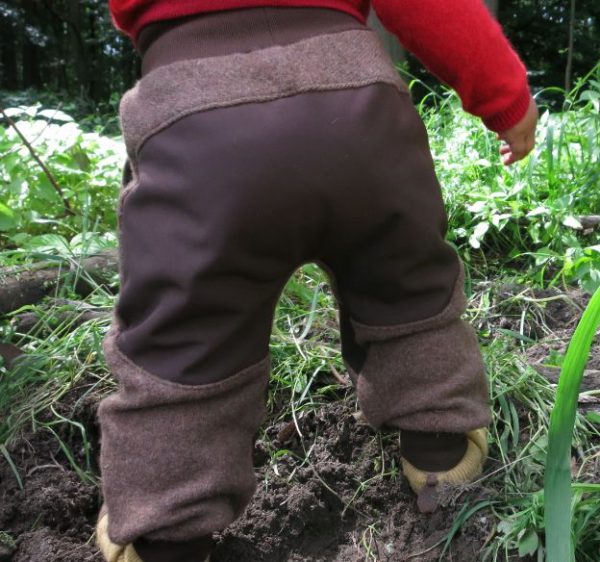 Thermo Outdoorhose Walk & Softshell + Wunschfutter rot / beere, schnell lieferbar – Bild 8