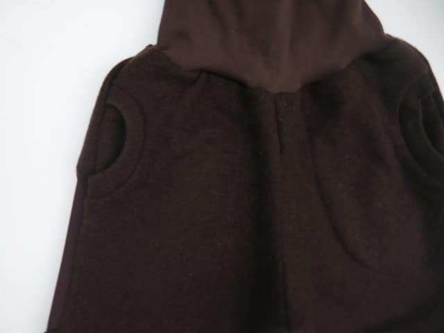 Leggins 100% Kaschmirfleece mit Schurwoll Verstärkung dunkelbraun Gr. 128, schnell lieferbar – Bild 4