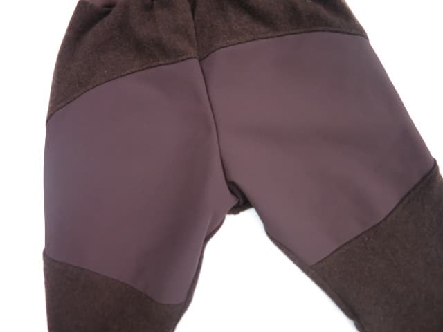 Leggins 100% Kaschmirfleece mit Schurwoll Verstärkung dunkelbraun Gr. 128, schnell lieferbar – Bild 5