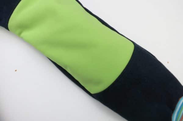 Outdoorhose Kord / Softshell  dunkelblau / apfelgrün Gr. 98 Einzelstück!! – Bild 4
