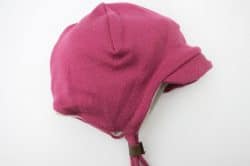 Schirmmütze Schurwolle mit Kaschmir Futter beere hell