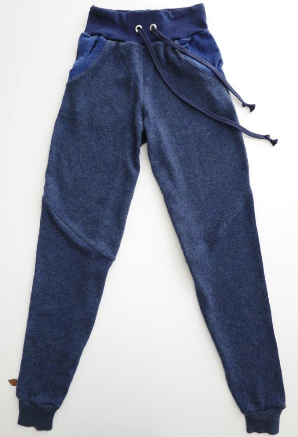 100% Kaschmirhose dunkelblau Gr. S  36 / 38 einfarbig