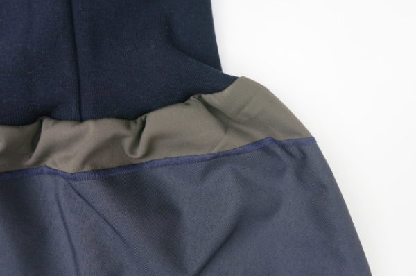 Regenhose Outdoorhose Canvas olivgrün/ dunkelblau – Bild 2
