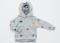 Wolljacke mit Kaschmirfutter Farbe: grau / bunt Gr. 104 / 110