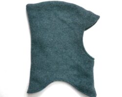 Neu: Wolle gefüttert mit Jersey  dunkelpetrol meliert Gr. M, sofort lieferbar