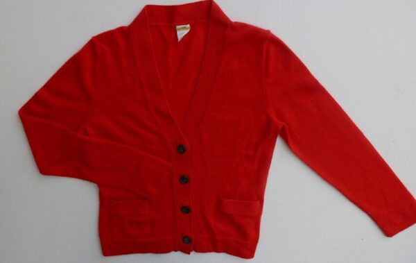 J. Crew Strickjacke 100% Kaschmir orange Gr. M 38 40