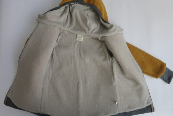 Walkjacke mit 100% Kaschmirfutter malve Gr. 116 / 122 / 128 – Bild 3