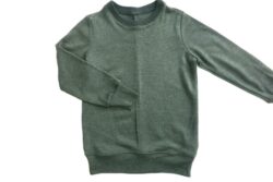 Basic Pullover 100% Kaschmir grün Gr. 116 /  122