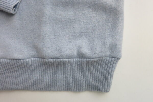Basic Pullover  100% Kaschmir hellblau  Gr. 68 / 74 sofort lieferbar – Bild 2