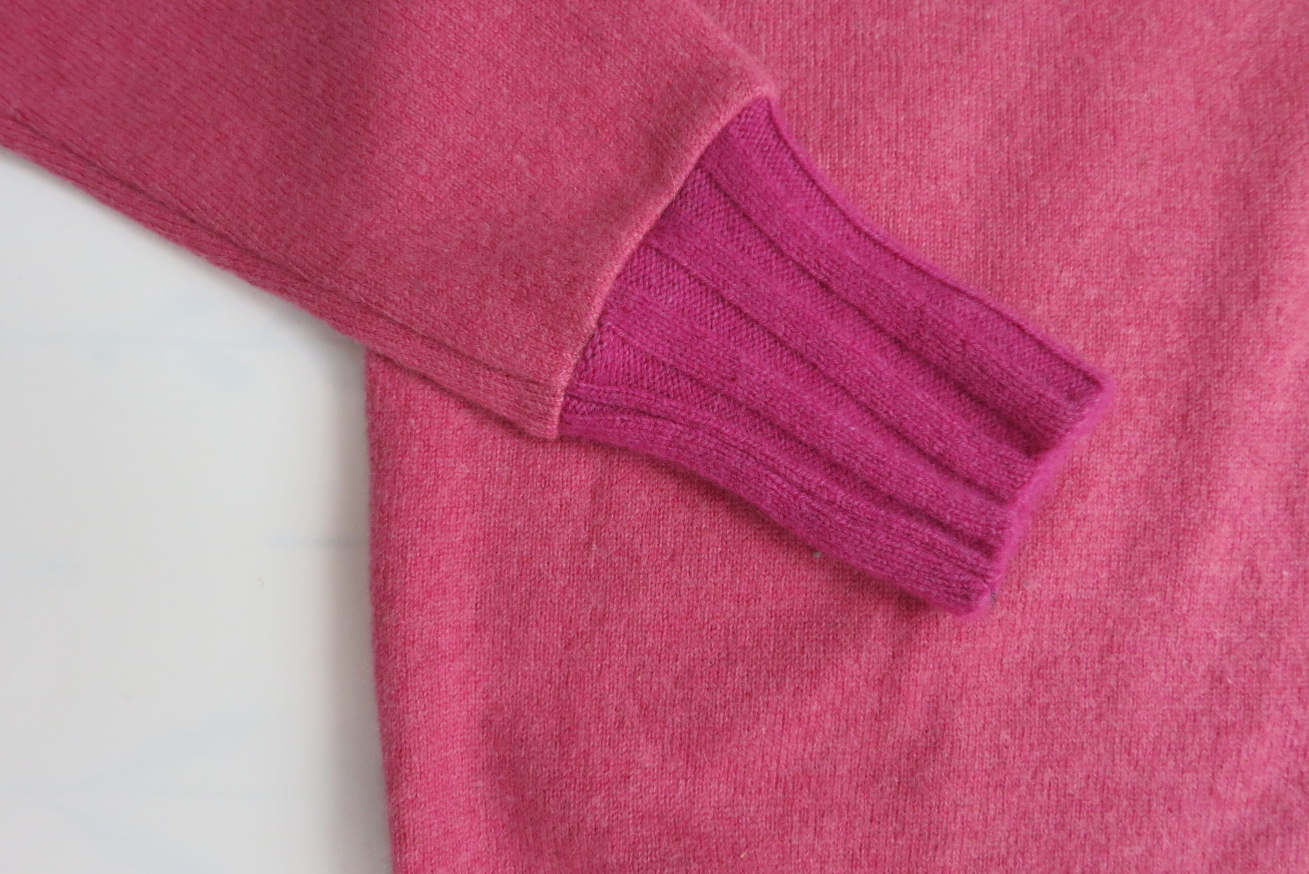Basic Pullover 100% Kaschmir pink hell Gr. 146 / 152 sofort lieferbar – Bild 3