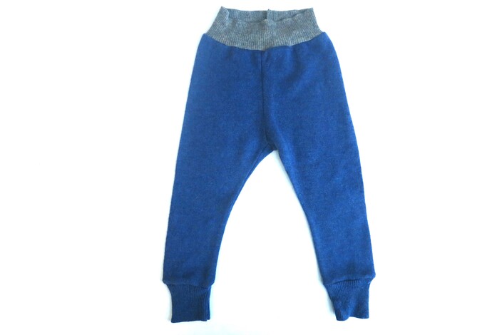 Leggins 100% Kaschmir blau 74 /80 sofort lieferbar
