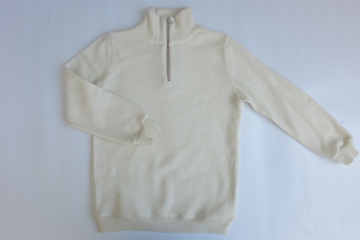 Neu! Troyer 100% Kaschmir cremefarben Gr. 140 / 146 sofort lieferbar