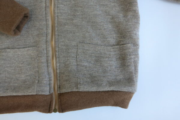Wolljacke mit Kaschmirfutter haselnuss Gr.  104 / 110 / 116 – Bild 3