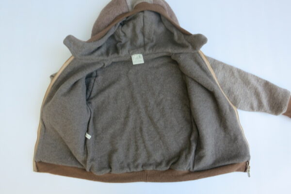 Wolljacke mit Kaschmirfutter haselnuss Gr.  104 / 110 / 116 – Bild 2