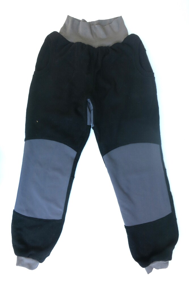 Thermo Outdoorhose Wolle & Softshell mit Wolle gefüttert, schwarz / grau Gr. 44 46 sofort lieferbar