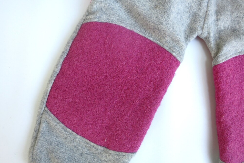 Thermo Outdoorhose Kaschmir & Walk grau hell & pink Gr. 80 / 86 sofort lieferbar – Bild 2