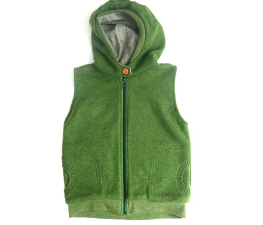 Walkweste 100% Wolle / Kaschmirfutter Gr. 116 / 122 / 128